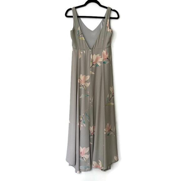 Show Me Your Mumu Jenn Maxi Dress, Grey Pink Floral, Small - Picture 4 of 6